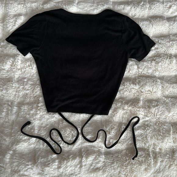 Brandy Melville Crop Wrap Top - Picture 4 of 5